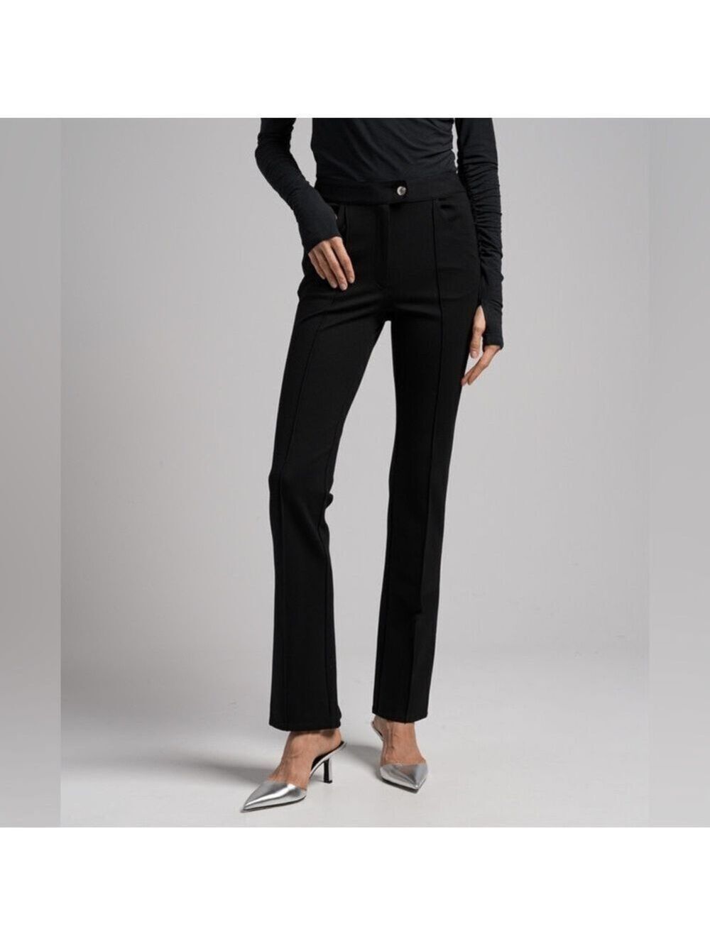 HELMUT LANG Black flared pants Size 2